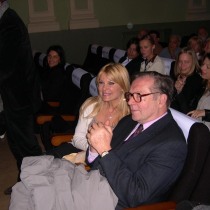 Krzysztof Zanussi e Patrizia Pellegrino in occasione del Film "Come le Formiche" di Ilaria Borrelli